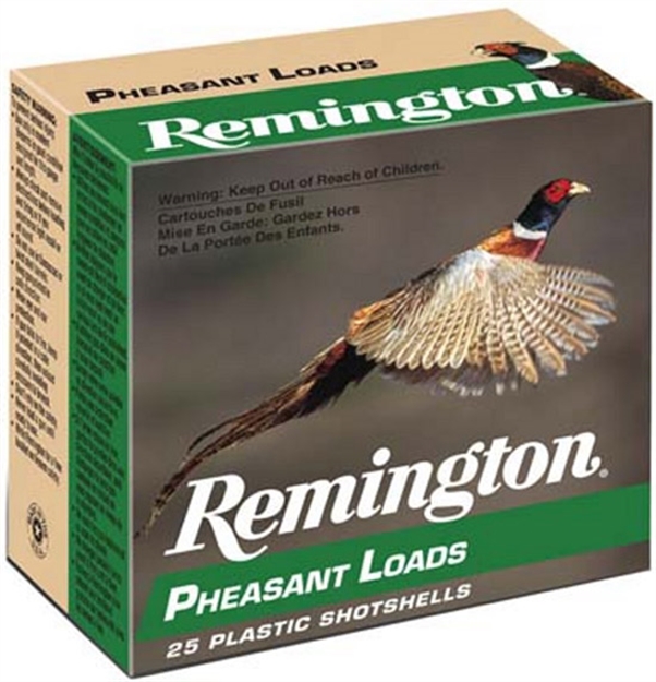Picture of Remington Pheasant Loads Shotshell 20 Ga, 2-3/4 In, No. 6, 1Oz, 2-3/4 Dr, 1220 Fps, 25 Rnd Per Box PL206 047700041209