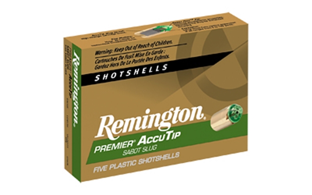 Picture of Remington Premier Accutip Bonded Sabot Slugs 20 Ga, 3 In, 19/32Oz, 1900 Fps, 5 Rnd Per Box PRA20M 047700507002