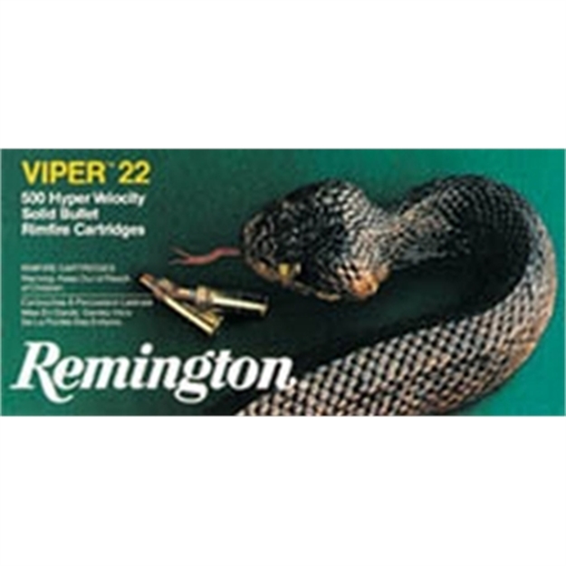 Picture of Remington Ammunition 21080 Viper Rimfire 22Lr 36Gr Truncated Cone Solid 50 Per Box/100 Case 1922