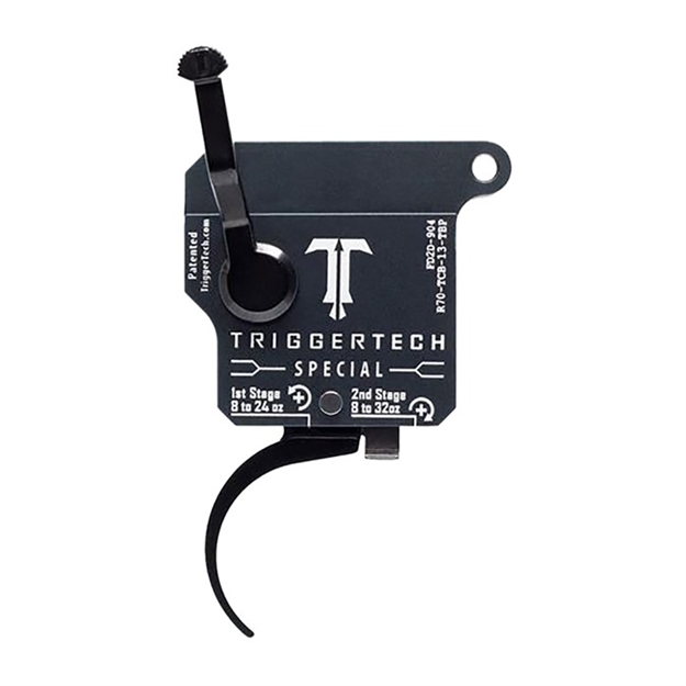 Picture of  Triggertech R70tcb13tbp Special  Two-Stage Pro Curved Trigger With 1-3.50 Lbs Draw Weight & Matte Gray W/Black Parts Finish For Remington 700 Right