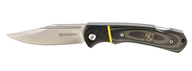 Picture of  Remington Accessories 15639 Hunter Lock Back Folding Stainless Steel Blade Multi-Color G10 Handle 047700156392