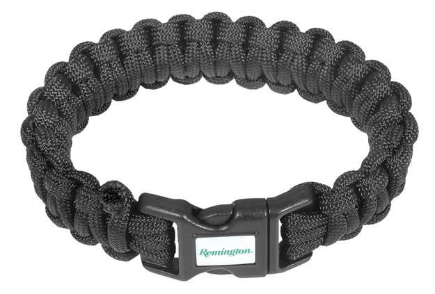 Picture of Remington Accessories 17373 Paracord Survival Bracelet 8" Black
