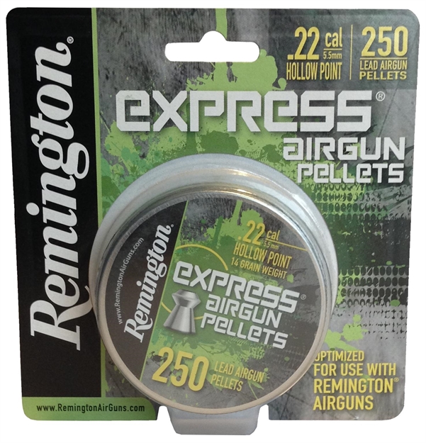 Picture of Remington Airguns 89308 Express Pellets 22 Cal Hollow Point 250 Pellets .22 Pell