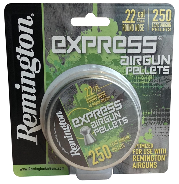 Picture of Remington Airguns 89310 Express Pellets 22 Cal Round Nose 250 Count .22 Pellet L