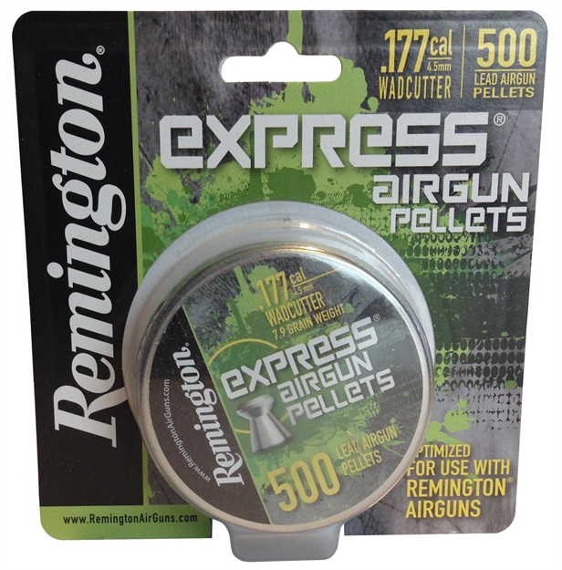 Picture of Remington Airguns 89314 Express Pellets 177 Cal Wadcutter 500 Count .177 Pellet
