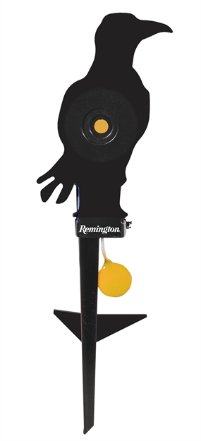 Picture of Remington Airguns 89340 Auto-Resetting Airgun Target Crow Black/Orange