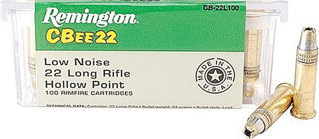 Picture of Remington Ammo Cbee 22Lr 33G HP Low-Vel 100Bx CB-22L100 4770004822000