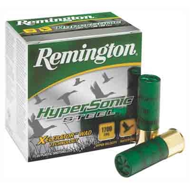 Picture of Remington Hypersonic Steel Shotshell 12 Ga, 3-1/2 In, No. Bb, 1-3/8Oz, 1700 Fps, 25 Rnd Per Box HSS1235B