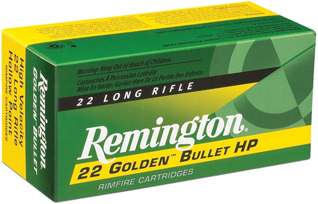Picture of  Remington Ammunition 21229 Golden Bullet Rimfire 22Lr 36Gr Plated Hollow Point 225 Per Box/10 Case 047700482606