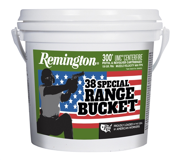 Picture of Remington Ammunition 23669 Umc Range Bucket 38Special 130Gr Full Metal Jacket 300 Per Box/4 Case L38S11BC 047700408705