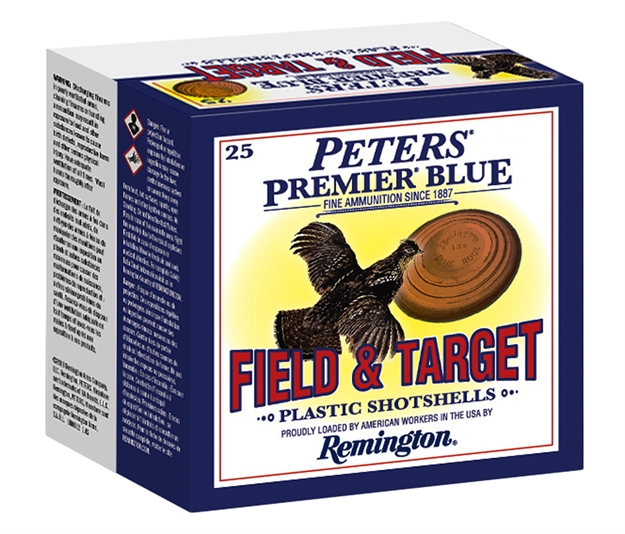 Picture of Remington Ammunition 28724 Premier Blue Field & Target 12 Gauge 2.75" 1 1/8 OZ 7.5 Shot 25 Bx/ 10 CS