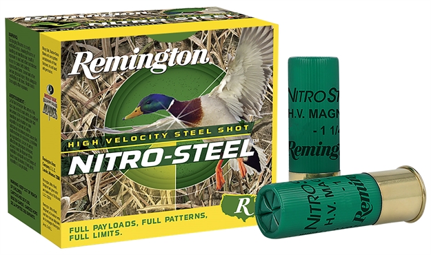 Picture of Remington Ammunition 20803 Nitro-Steel High Velocity 12Gauge 2.75" 1 1/8Oz 4Shot 25 Per Box/10 Case NS12HVS4