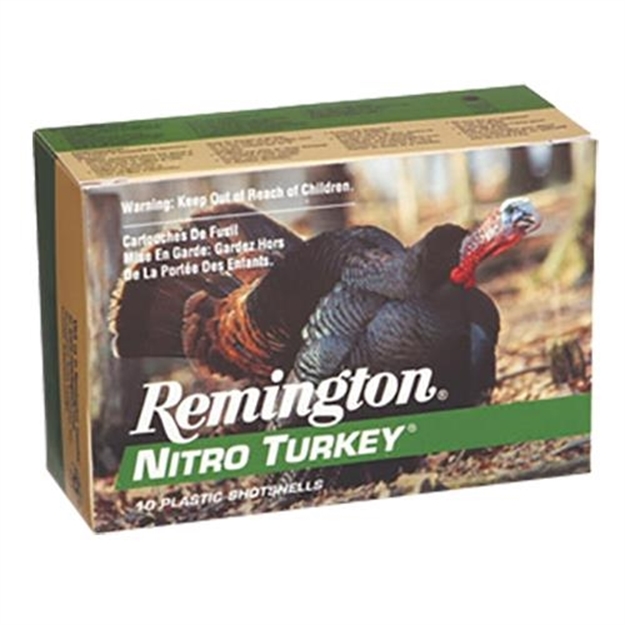 Picture of Remington Nitro Turkey Magnum Loads Shotshell 12 Ga, 3-1/2 In, No. 6, 2Oz, Max Dr, 1300 Fps, 10 Rnd Per Box NT12356