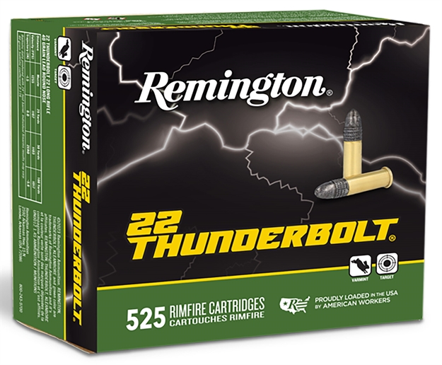 Picture of  Remington Ammunition R21271 Thunderbolt Bulk 22Lr 40Gr Lead Round Nose 525 Per Box/12 Case