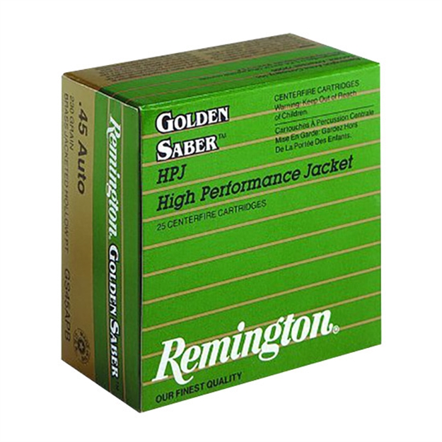 Picture of Remington Golden Saber Black Belt Pistol Ammo 40 S&W, Jhp, 165 Gr, 20 Rnd, Boxed