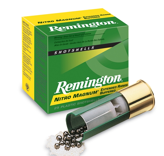 Picture of Remington Nitro Mag Buffered Magnum Loads Shotshell 12 Ga, 2-3/4 In, No. 4, 1-1/2Oz, Max Dr, 1260 Fps NM12S4