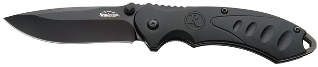 Picture of Remington Cutlery 11607 Sportsman Folder 3.25" 440 Stainless Drop Point Aluminum Black