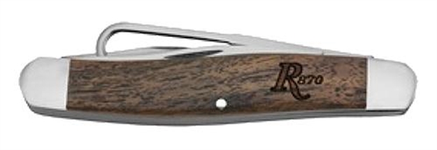 Picture of Remington Cutlery 19975 870 Heritage Folder 3.75" 440A Stainless Clip Point American Walnut