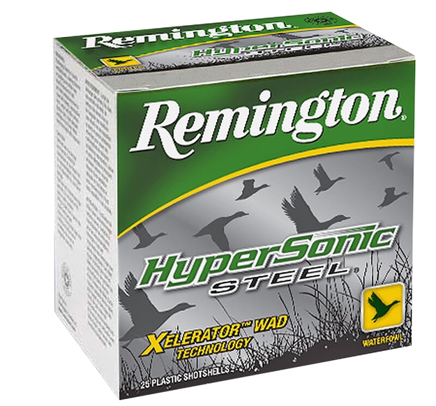 Picture of Remington Hypersonic Steel Shotshell 20 Ga, 3 In, No. 4, 7/8Oz, 1600 Fps, 25 Rnd Per Box HSS20M4