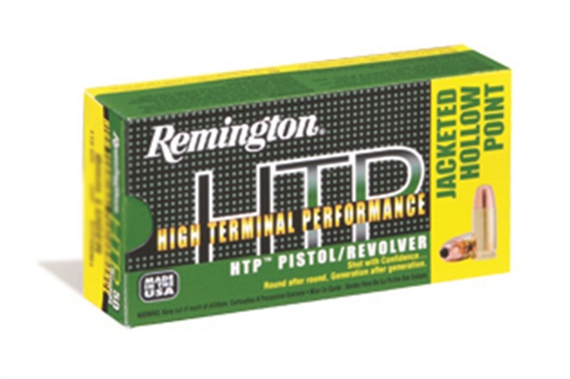 Picture of Remington Htp Pistol Ammo 9Mm, Jhp, 115 Gr, 1250 Fps, 50 Rnd, Boxed