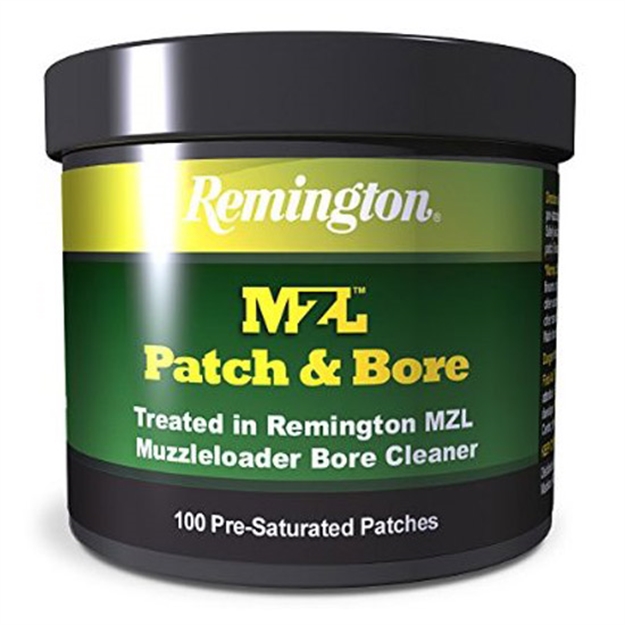 Picture of Remington Mzl Muzzleloading Patch & Bore Pretreated 2.25" Patches, 100Ct Jar