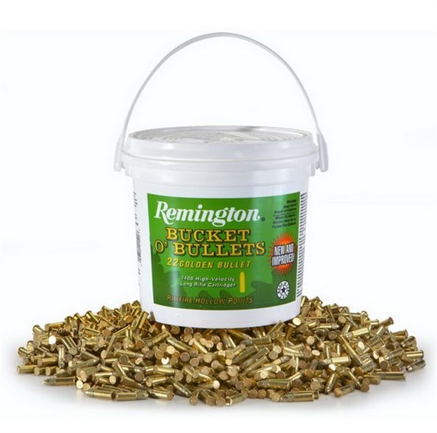 Picture of Remington Golden Bullet High Velocity Rifle Ammo 22 Lr, Php, 36 Grains, 1280 Fps, 1400 Rounds, Boxed 047700415208 -