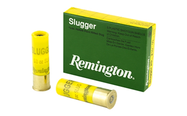 Picture of Remington Ammunition 20616 Slugger  20 Gauge 2.75" 7/8 OZ Rifled Slug Shot 5 Per Box/ 50 CS SP20RS