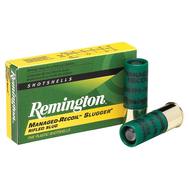 Picture of Remington Ammunition 20290 Slugger Managed-Recoil 12 Gauge 2.75" 1 OZ Rifled Slug Shot 5 Per Box/20 CS RL12RS