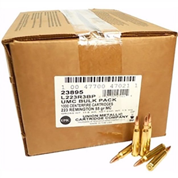 Picture of Remington Umc 223Rem MC Fmj Bulk Pack 1000Rds L223R3BP