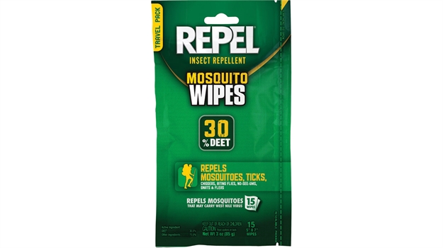 Picture of Repel/Spectrum Brands Insect Repellent Mosquito Wipes 30% Deet 15/Ct