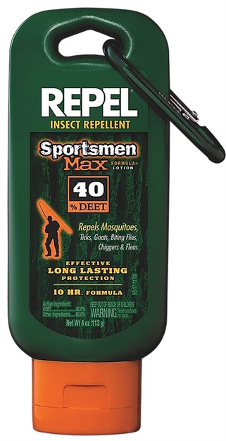 Picture of Repel/Spectrum Brands Sportsmen Max Formula Insect Repellent, 40% Deet Lotion 4Oz W/Carabiner
