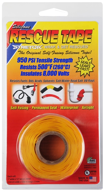 Picture of Rescue Tape Yellow Clamshell