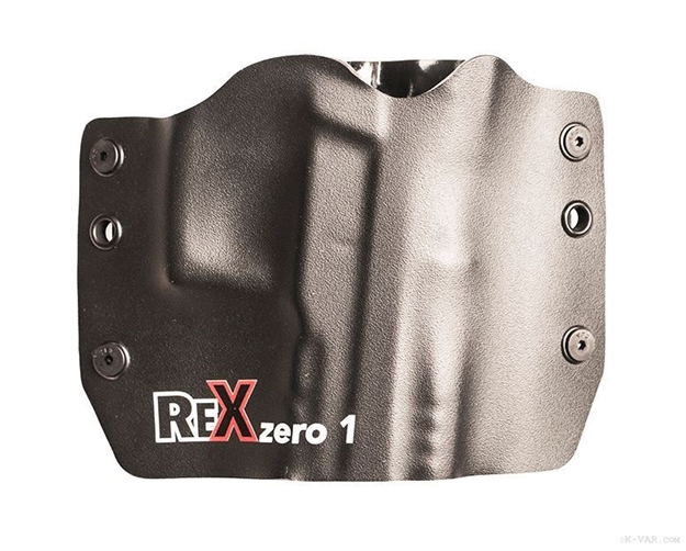 Picture of Rex Zero1s Holster, Owb, Black, Logo, Kydex, RH