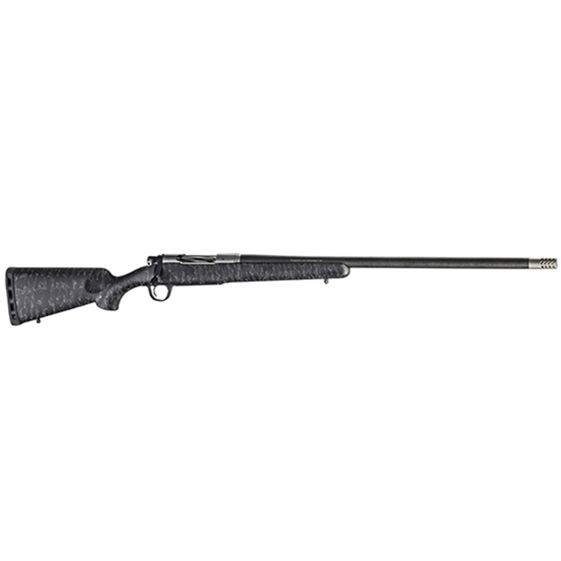 Picture of Christensen Arms Ca10299h14211 Ridgeline  6.5 Creedmoor 4+1 24" Carbon Fiber/Threaded Barrel, Tungsten Gray Cerakote, Black With Gray Webbing Stock CA10299-H14211