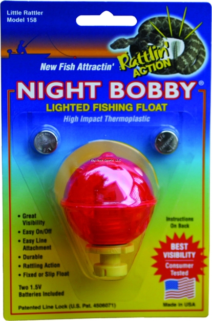Picture of Rieadco Night-Lighted Bobber 1-5/8" Round Red W/Rattle Action