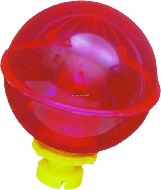 Picture of Rieadco Night-Lighted Bobber 2-1/4" Round Red W/Rattle Action