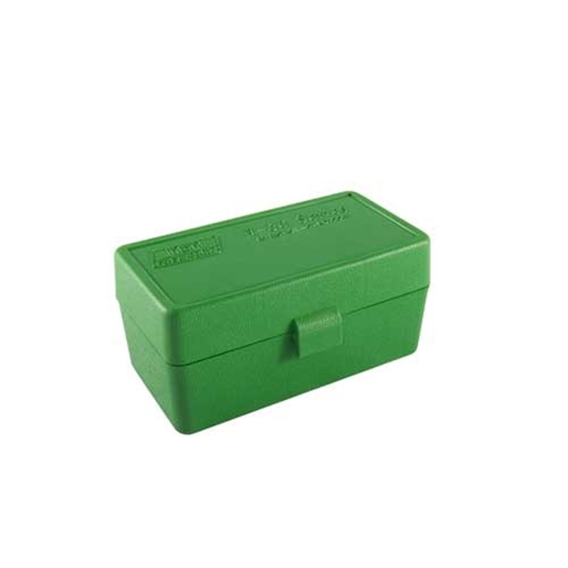 Picture of Mtm Case-Gard Rss5010 Ammo Box Flip-Top 6Mm Ppc/7Mm Green Polypropylene 50Rd RS-S-50-10