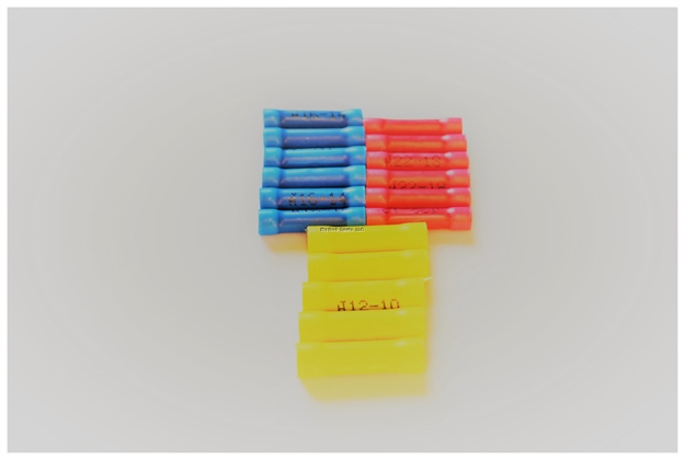 Picture of Rig Rite Butt Connectors 22-18 Red(6), 16-14 Blue(6), 12-10 Yellow(5)