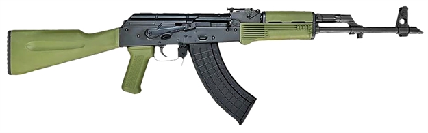 Picture of  Riley Defense Inc Rak102g Rak  7.62X39mm 30+1 16.25" Black Nitride Threaded Barrel, Black Oxide Mil-Spec Receiver, Fixed Army Green Polymer, Stock OD Green Polymer Grip