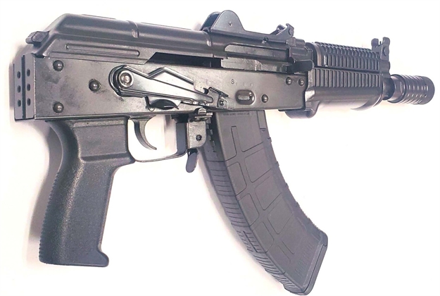 Picture of  Riley Defense Inc Rak102krinkpstl Krink  7.62X39mm 30+1 8.50" Black Nitride Threaded Barrel, Black Oxide Frame, Black Polymer Grip