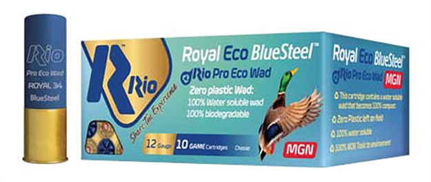 Picture of Rio Ammunition Blue Steel Eco 12G 3" Max  1 1/8Oz #2