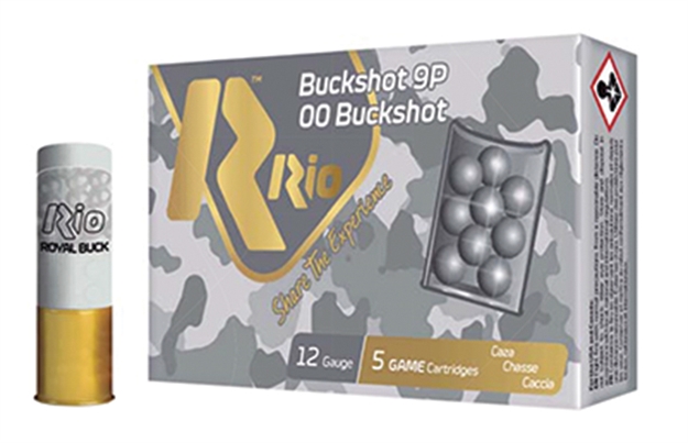 Picture of Rio Ammunition Buckshot Royal 12G 2.75" 9Pel #00 RB129@ 843510162522