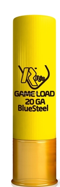 Picture of Rio Ammunition Game Load Bluesteel Shotshell 20 Ga, 2-3/4", 7/8Oz, #2, 1345 Fps, Max DR