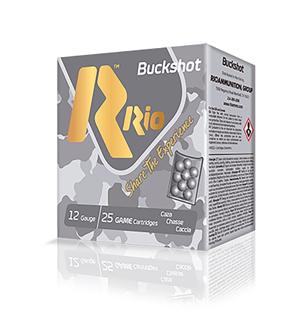 Picture of  Rio Ammunition Rb122725 Royal Buck  12Gauge 2.75" 4Buck Shot 25 Per Box/10 Case