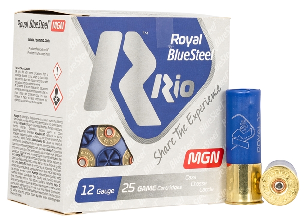 Picture of  Rio Ammunition Rbsm32bb Royal Bluesteel Magnum 12Gauge 3" 1 1/8Oz Bbshot 25 Per Box/10 Case 8435101623742