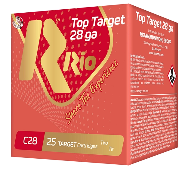 Picture of  Rio Ammunition Rc289 Top Target  28 Gauge 2.75" 3/4 OZ 9 Shot 25 Per Box/ 10 Case
