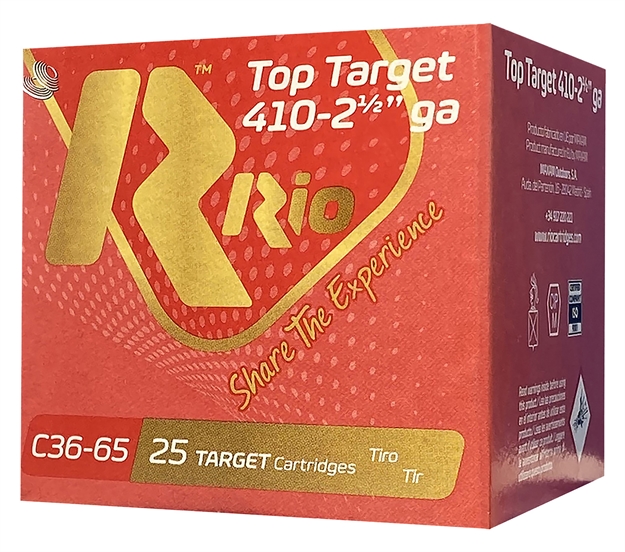 Picture of  Rio Ammunition Rc366 Top Target  410Gauge 2.50" 6Shot 25/Box