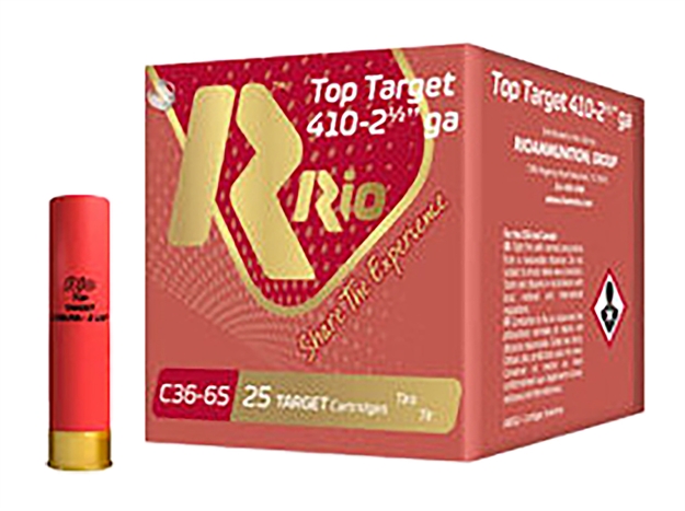 Picture of  Rio Ammunition RC368 Top Target Training 410 Gauge 2.50" 1/2 OZ 25/10 sold AS A case