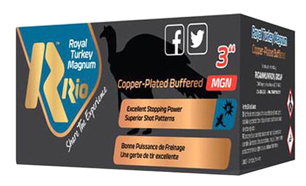 Picture of Rio Ammunition Royal Turkey Buffered Copper Mgn 50 Shotshell 12 Ga, 3", 1-3/4Oz, #5, 1250 Fps, Max DR