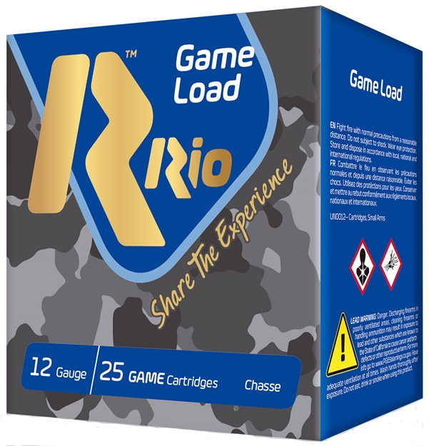 Picture of  Rio Ammunition Sg328 Game Load Super Game High Velocity 12Gauge 2.75" 1 1/8Oz 8Shot 25 Per Box/10 Case 8435101622677